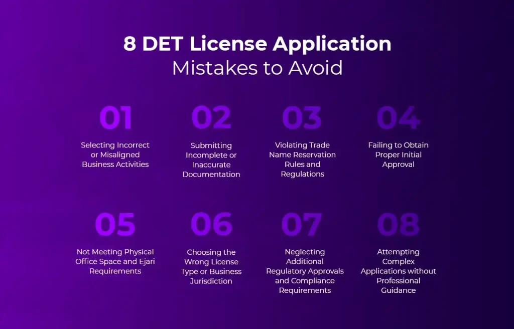 8 DET License Application Mistakes to Avoid